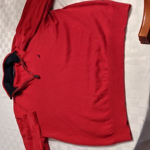 Nautica Quarter Zip Red XXL